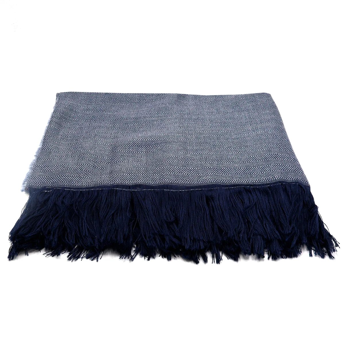 Плед полушерстяной COMFORT серый - фото 3