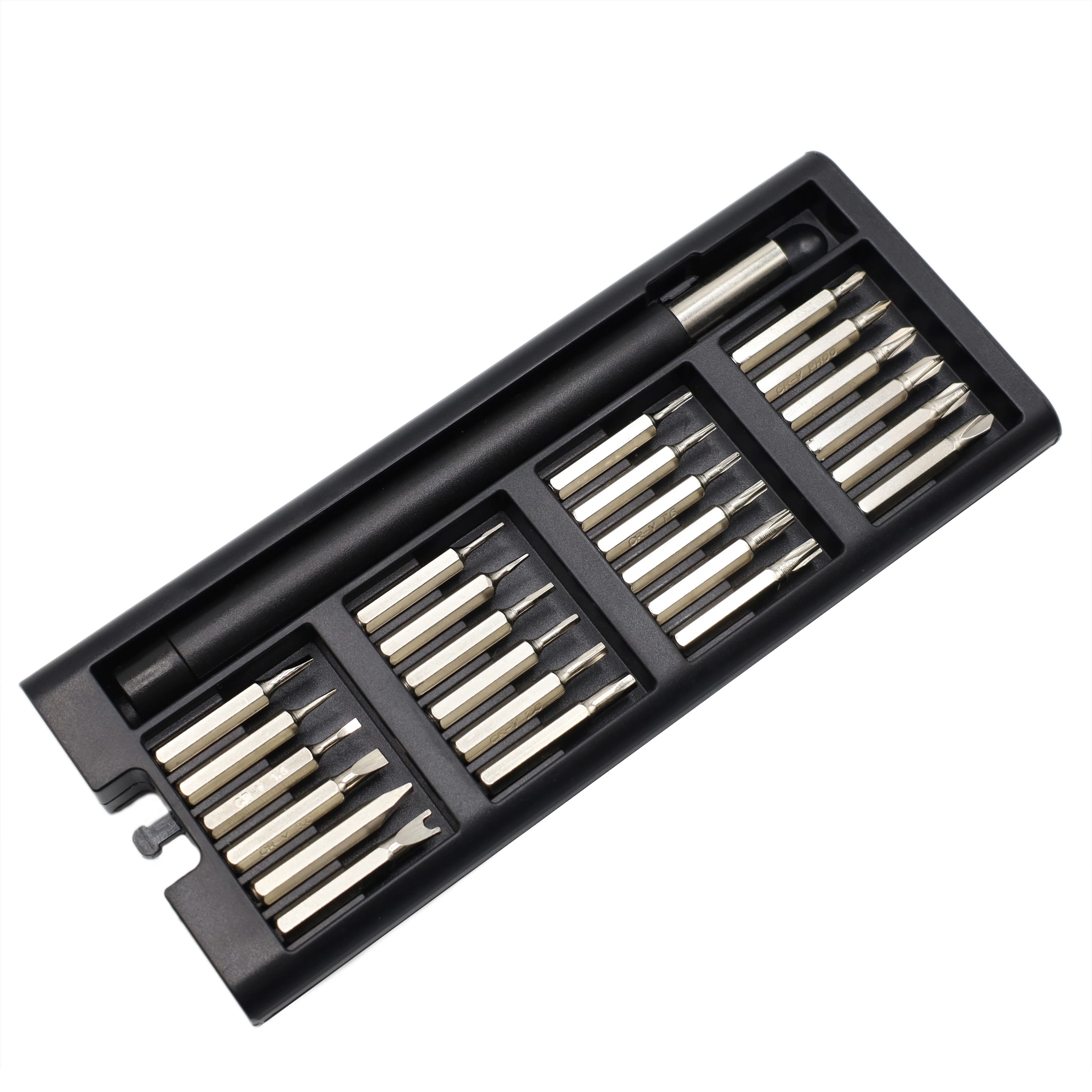 Отвертка с набором из 24 насадок ProTip, чёрная, Чёрный - фото 3