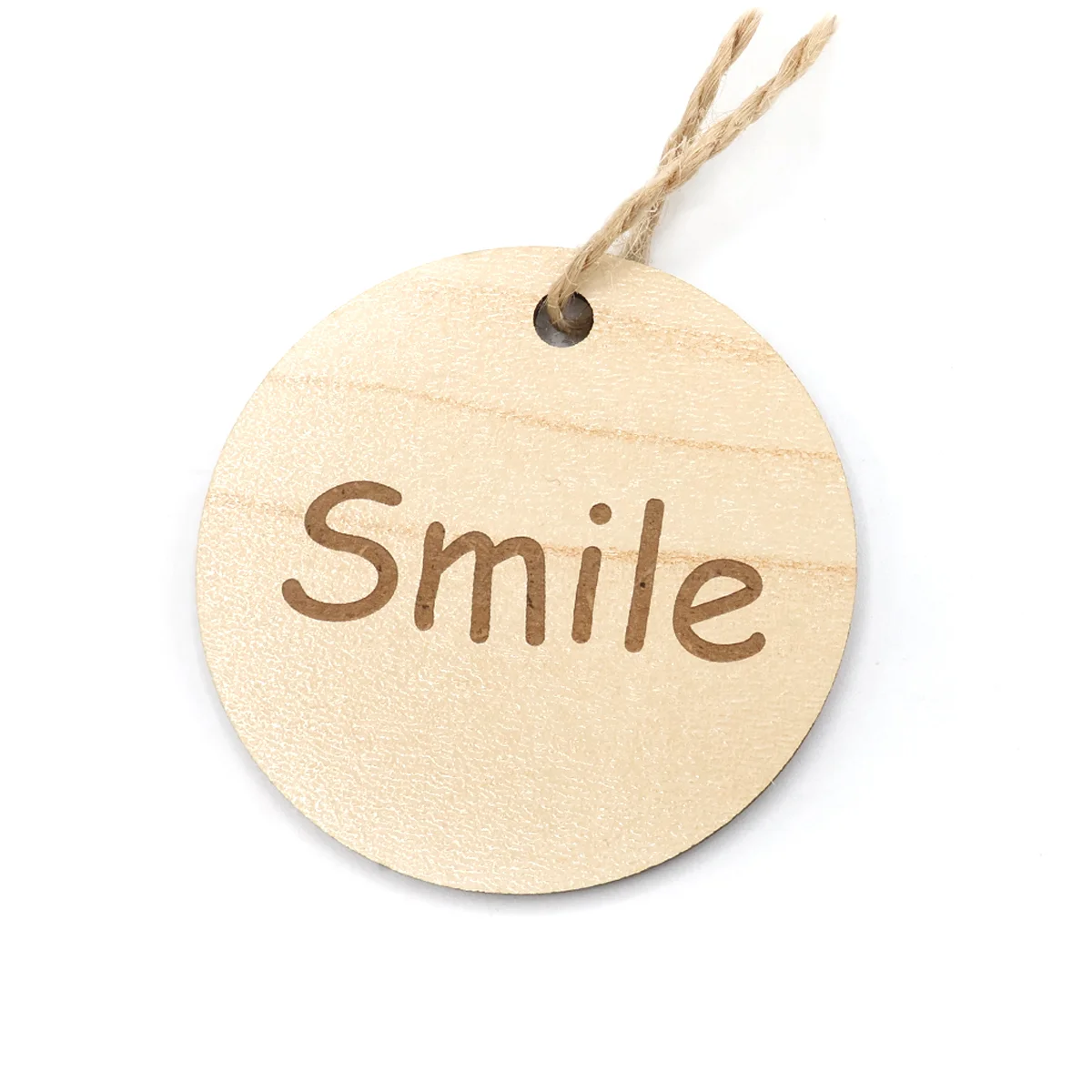 Бирка из ламинированного ХДФ на верёвке, Круглая - фото 2