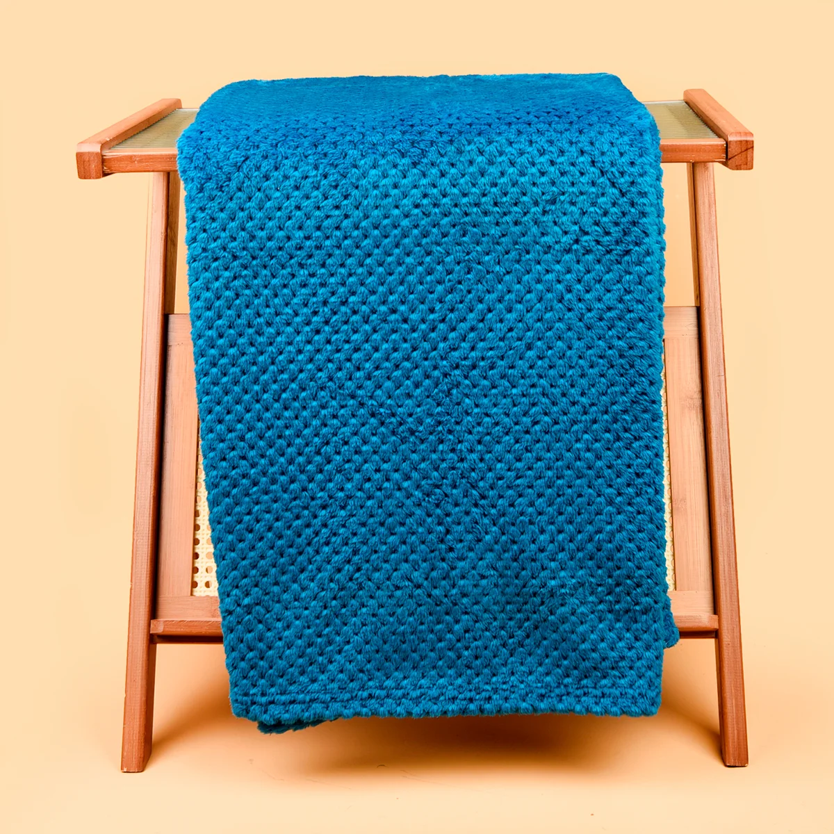 Плед WAFFLE, светло-синий - фото 5