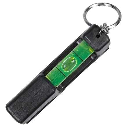 Брелок уровень Tools Pocket level, пластиковый, черный - фото 2