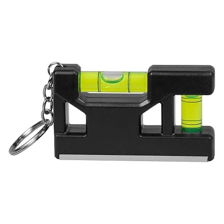 Брелок уровень Tools Pocket level, пластиковый, черный - фото 4