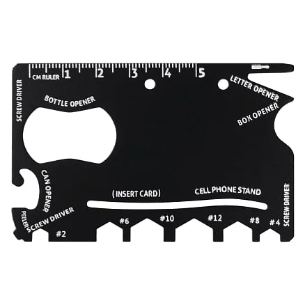 Мультитул Tools Capture в виде карточки стальной в чехле из кожзама - фото 2