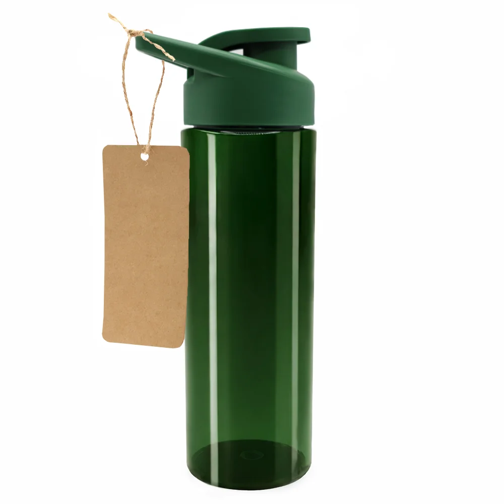 Пластиковая бутылка Ronny To Go с биркой тёмно-зелёная Темно-зеленый 640 мл