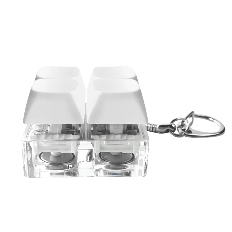 Брелок Press Anti Stress с LED подсветкой, белый