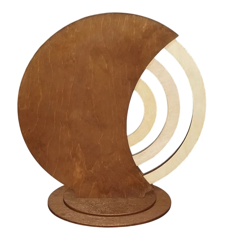 Вечный календарь из дерева Time коричневый - фото 2