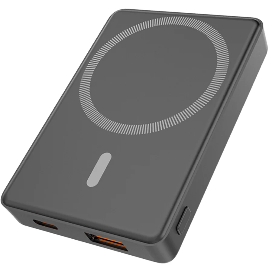 Магнитный внешний аккумулятор Magnetic с беспроводной зарядкой 5W - фото 1