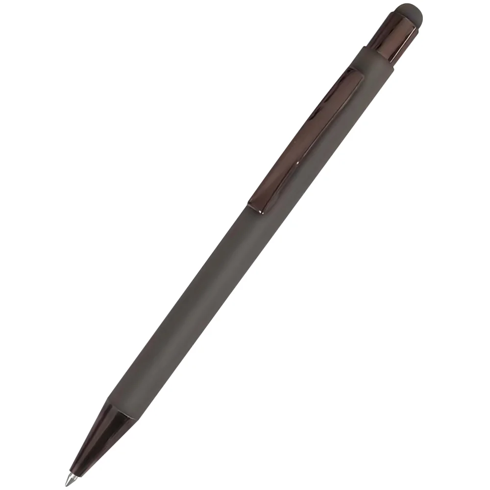 Ручка металлическая Elysia софт-тач серый