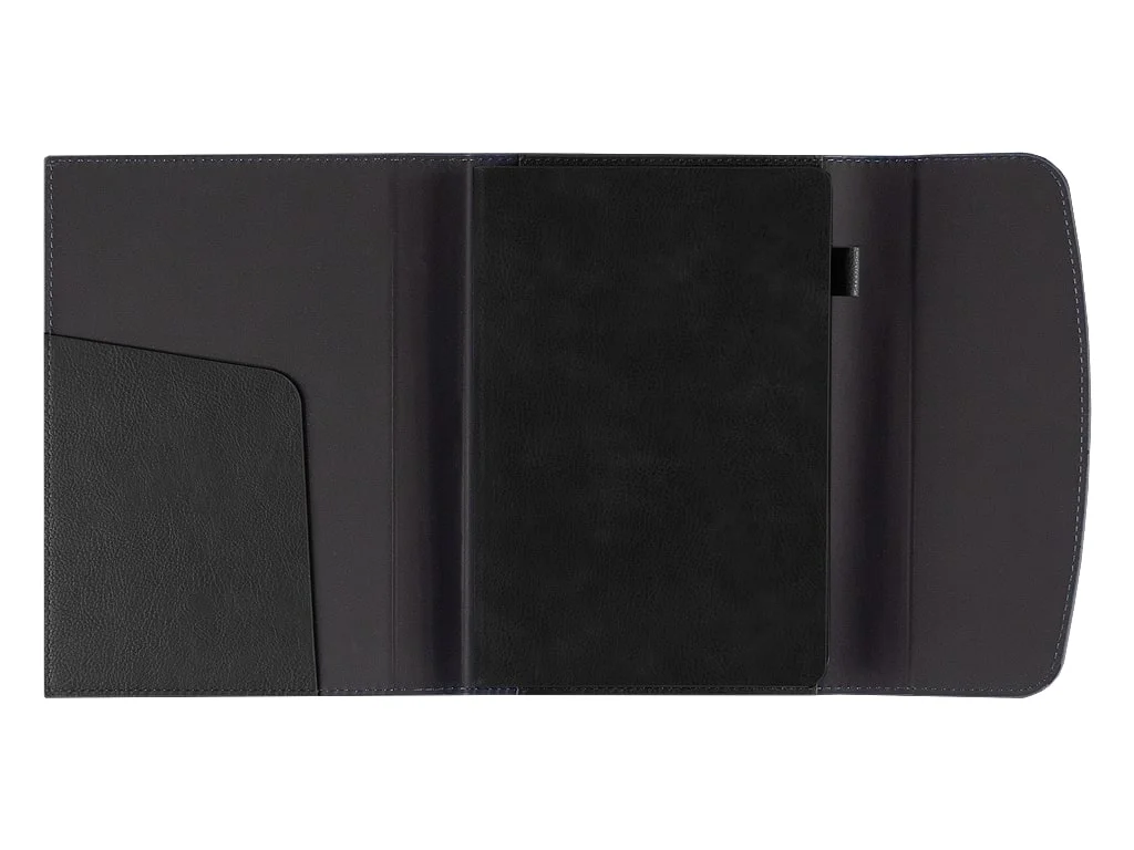 Набор подарочный Solution Prestige Quadro ежедневник кошелёк внешний аккумулятор ручка чёрный - фото 9