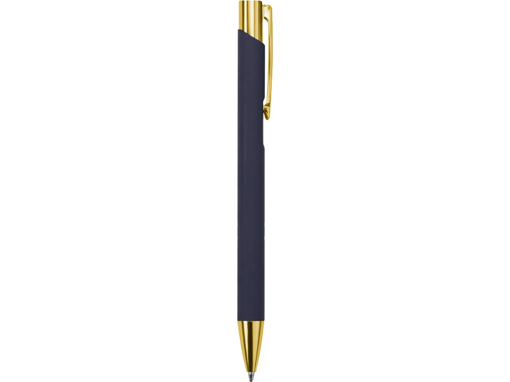 Ручка шариковая Legend Soft Touch Mirror Gold Requis синяя/золотистая - фото 2