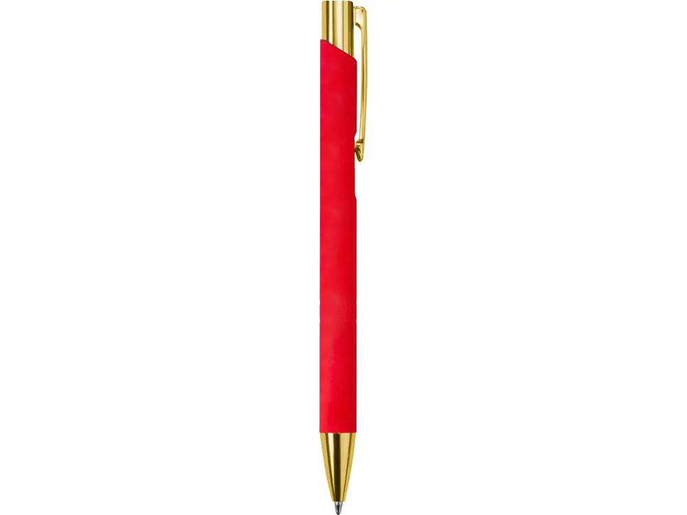 Ручка шариковая Legend Soft Touch Mirror Gold Requis красная/золотистая - фото 2