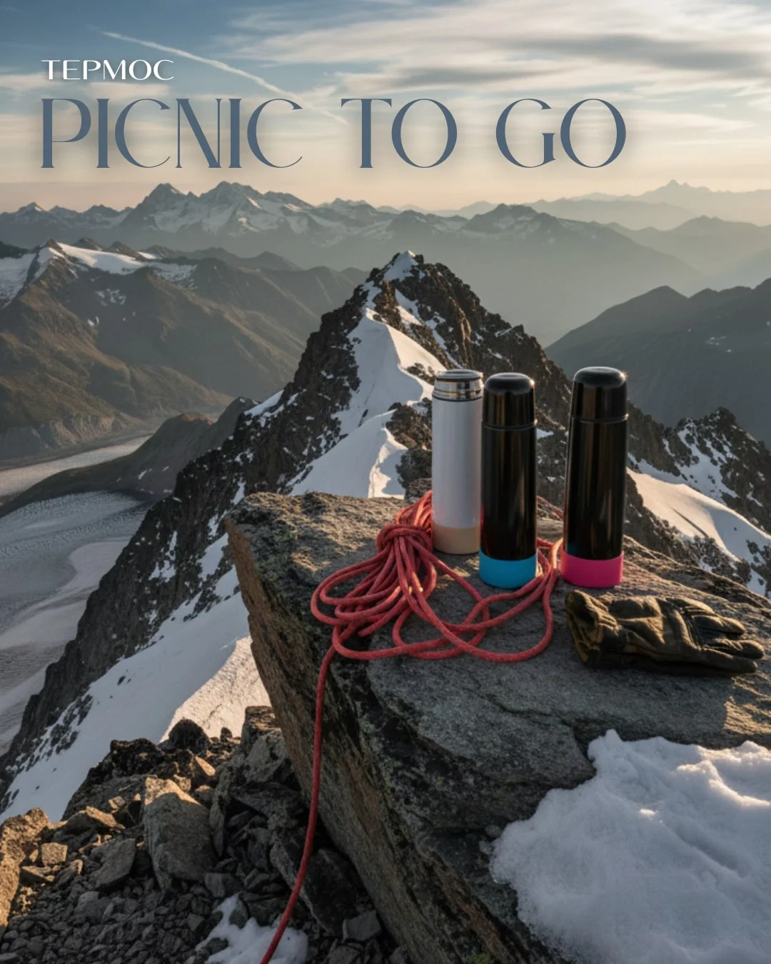 Термос Picnic Bright To Go чёрный/розовый 500 мл - фото 2