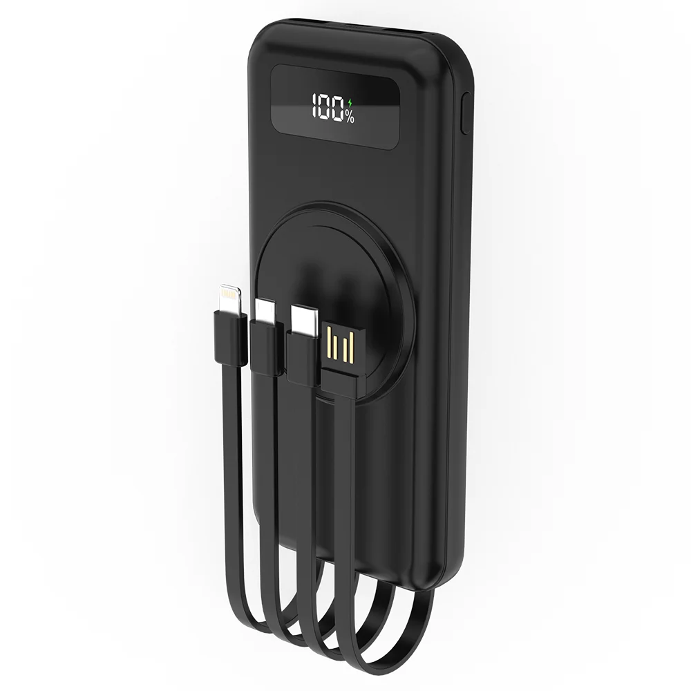 Внешний аккумулятор Authority с беспроводной зарядкой 5W 10000 mAh чёрный Черный - фото 6