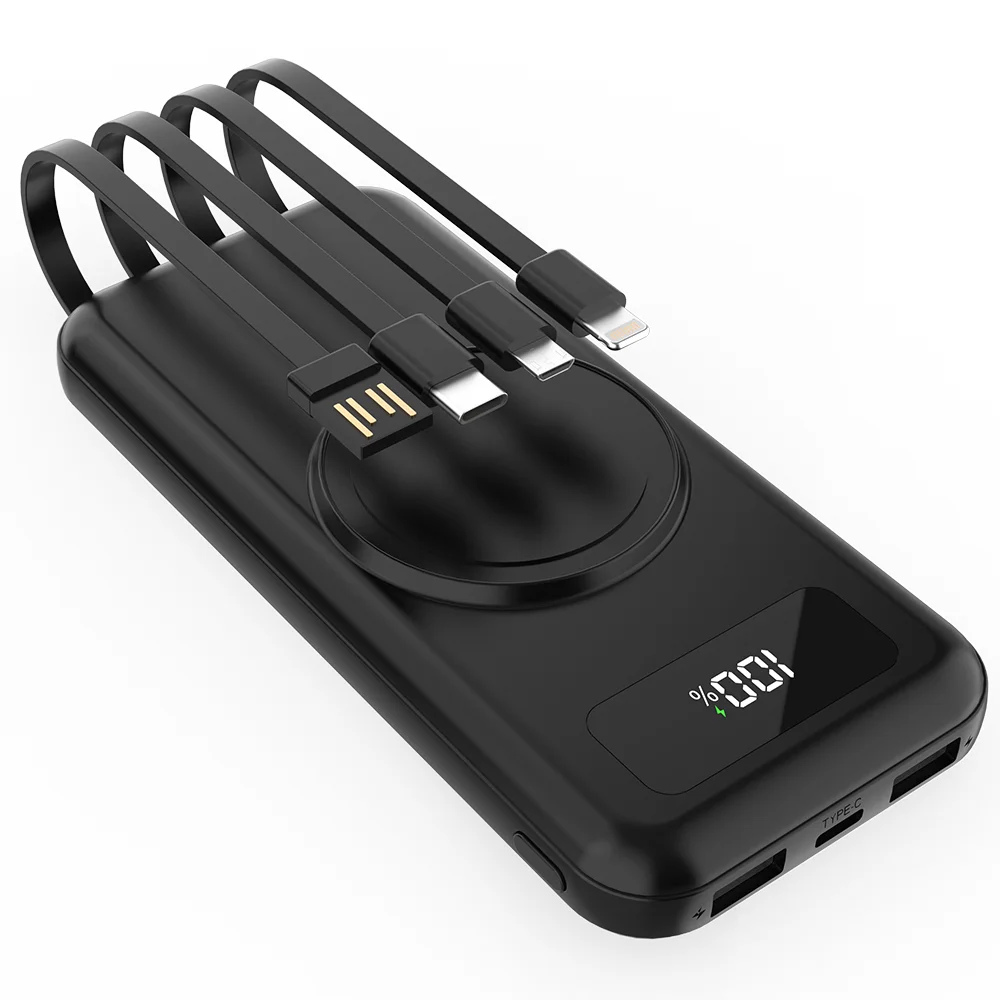 Внешний аккумулятор Authority с беспроводной зарядкой 5W 10000 mAh чёрный Черный - фото 7