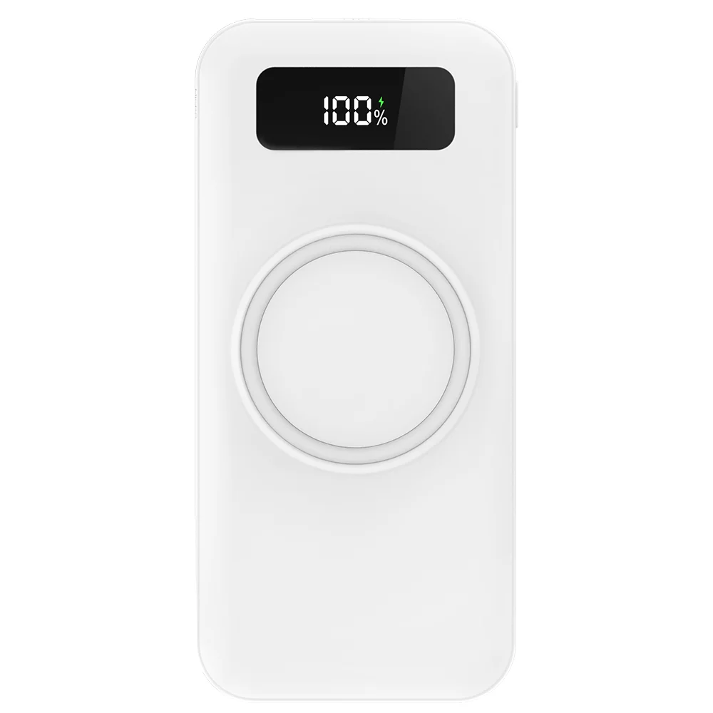 Внешний аккумулятор Authority с беспроводной зарядкой 5W 10000 mAh белый - фото 2