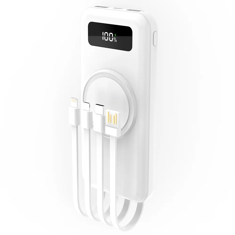 Внешний аккумулятор Authority с беспроводной зарядкой 5W 10000 mAh белый - фото 6