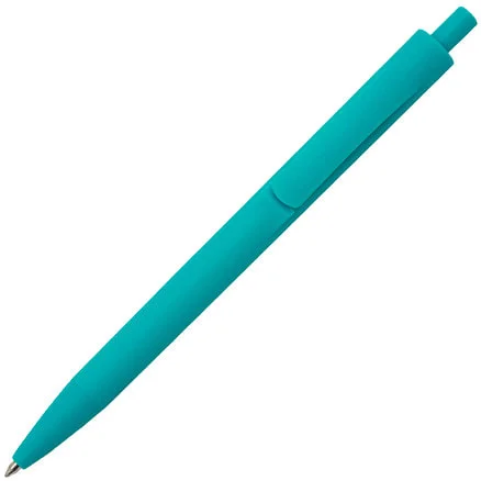 Ручка шариковая IGLA SOFT пластиковая софт-тач бирюзовая - фото 2