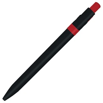 Ручка шариковая пластиковая Ravena Color черная/красная - фото 2