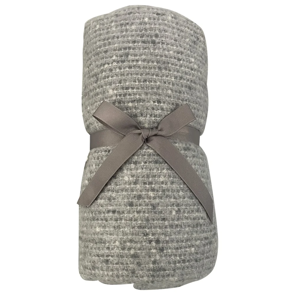 Плед акриловый SUPER SOFT CARE, тёмно-серый