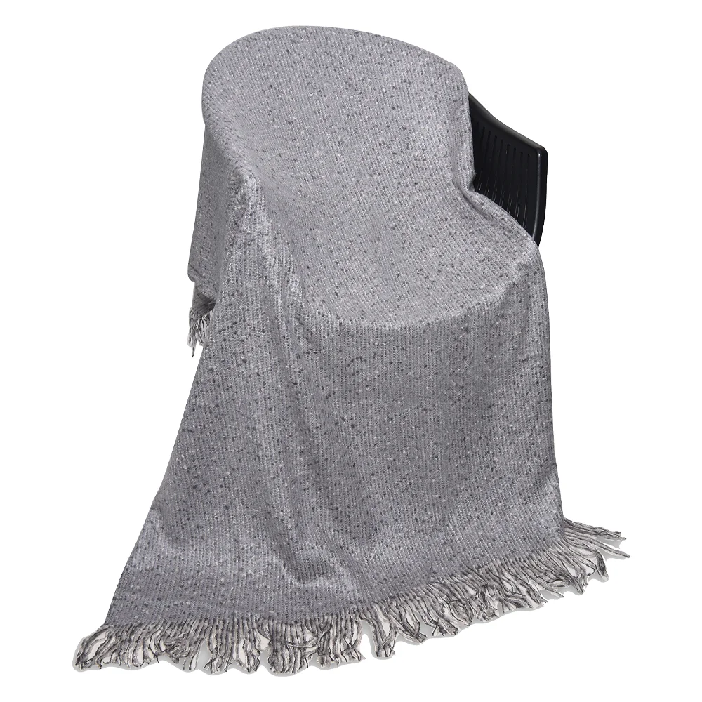 Плед акриловый SUPER SOFT CARE, тёмно-серый - фото 2