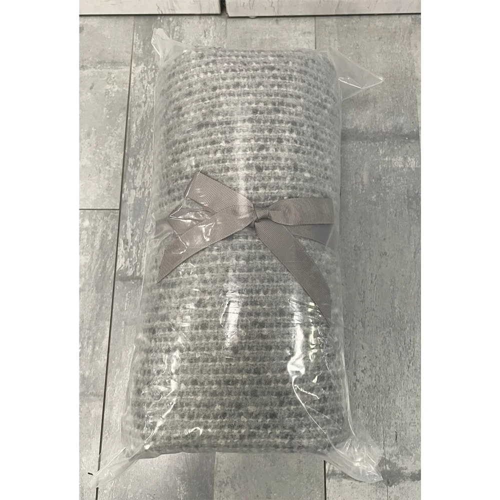 Плед акриловый SUPER SOFT CARE, тёмно-серый - фото 5