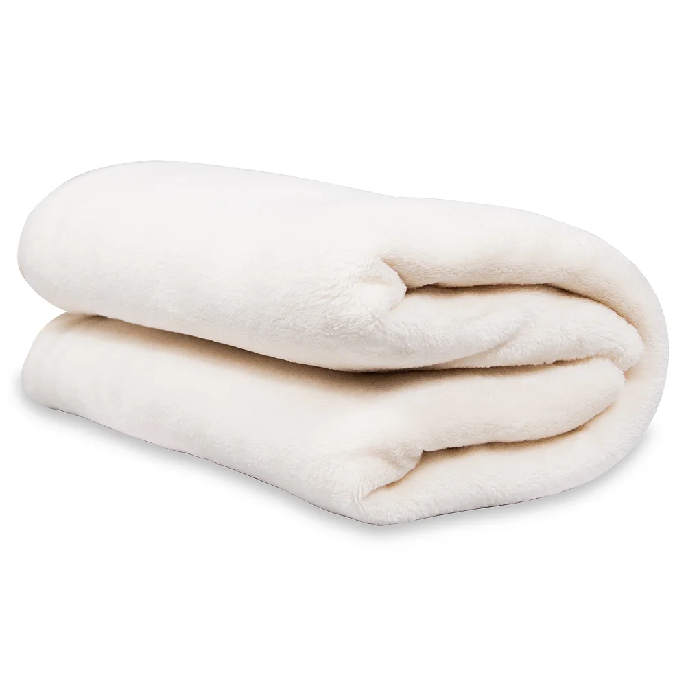 Плед флисовый SUPER SOFT COMFORT TRAVEL бежевый - фото 4