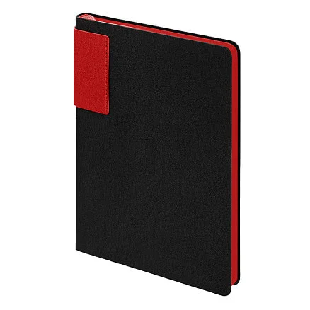 Ежедневник Flexy Star Sivilia Black Edition Color А5 черно-красный недатированный в гибкой обложке - фото 3