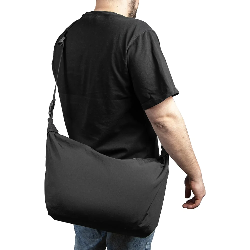 Сумка нейлоновая Messenger Bag Comfort Travel чёрная Чёрный - фото 3
