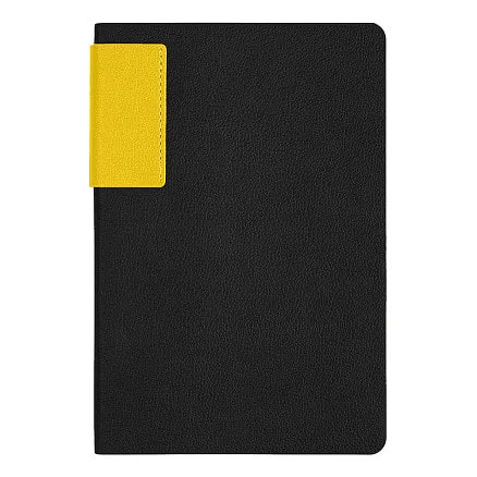 Ежедневник Flexy Star Sivilia Black Edition Color А5 черно-желтый недатированный в гибкой обложке - фото 2
