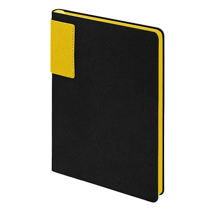 Ежедневник Flexy Star Sivilia Black Edition Color А5 черно-желтый недатированный в гибкой обложке - фото 3