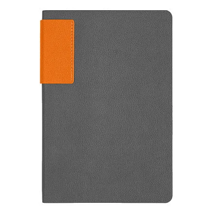 Ежедневник Flexy Star Sivilia Grey Edition Color А5 серо-оранжевый недатированный в гибкой обложке - фото 2