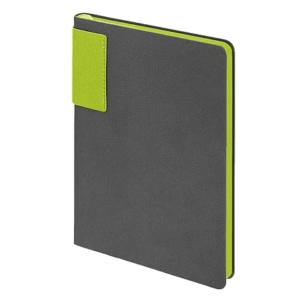 Ежедневник Flexy Star Sivilia Grey Edition Color А5 серо-салатовый недатированный в гибкой обложке - фото 3