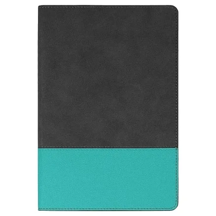 Ежедневник Flexy Treviso Nuba Sand Color А5 серый/бирюзовый недатированный в гибкой обложке - фото 2