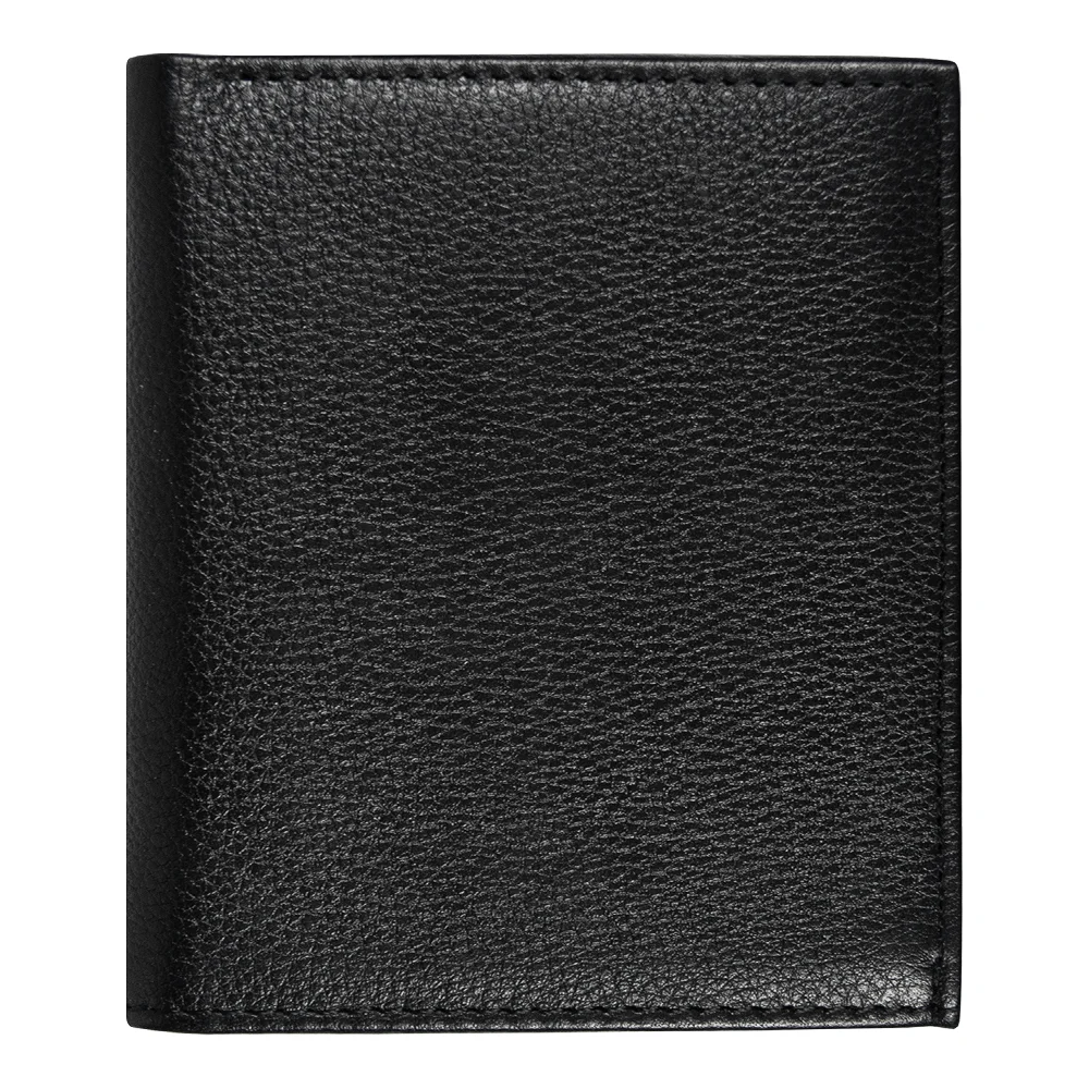 Кошелек с картхолдером Leather Plain чёрный