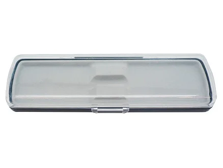 Футляр для ручки Pencase Uno пластик прозрачный/черный - фото 2