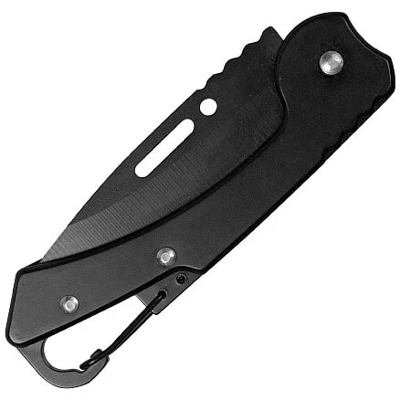 Брелок-нож карманный с карабином Tools Blackburn черный Чёрный - фото 3