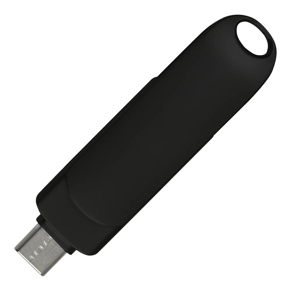Флеш накопитель USB 3.0 + TYPE C Cupertino черный матовый - фото 3