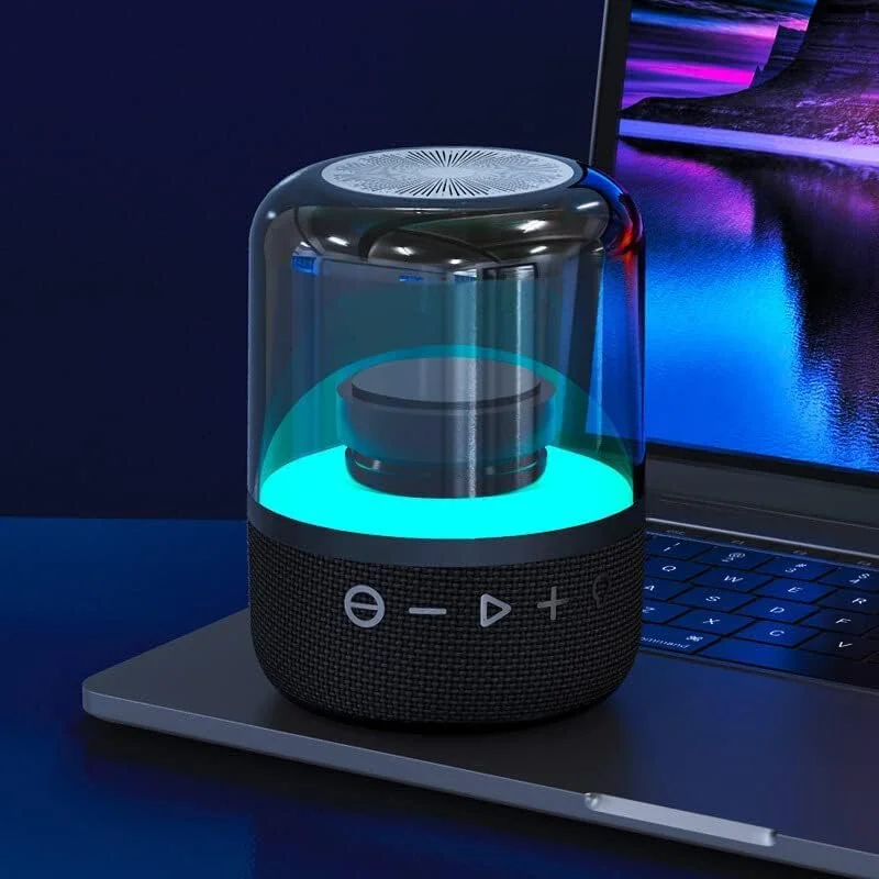 Колонка беспроводная MyTone Mega Bass со светомузыкой Черный - фото 3