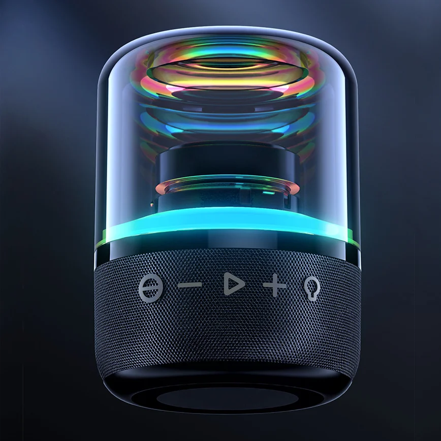 Колонка беспроводная MyTone Mega Bass со светомузыкой Черный - фото 5