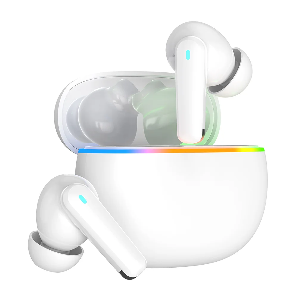 Наушники беспроводные Bluetooth Praise белые - фото 4