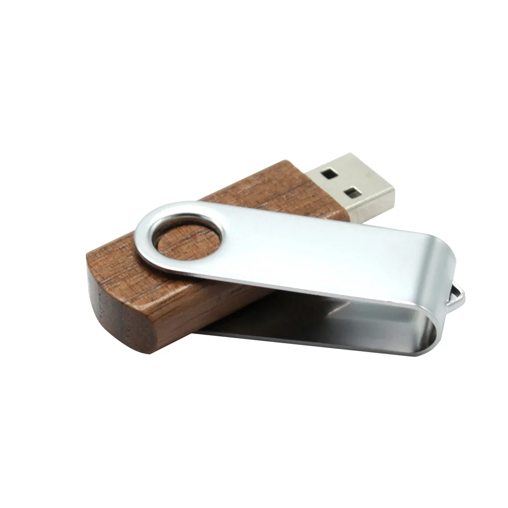 Флешка Twist wood 16 Гб в футляре wooden color Коричневый - фото 2