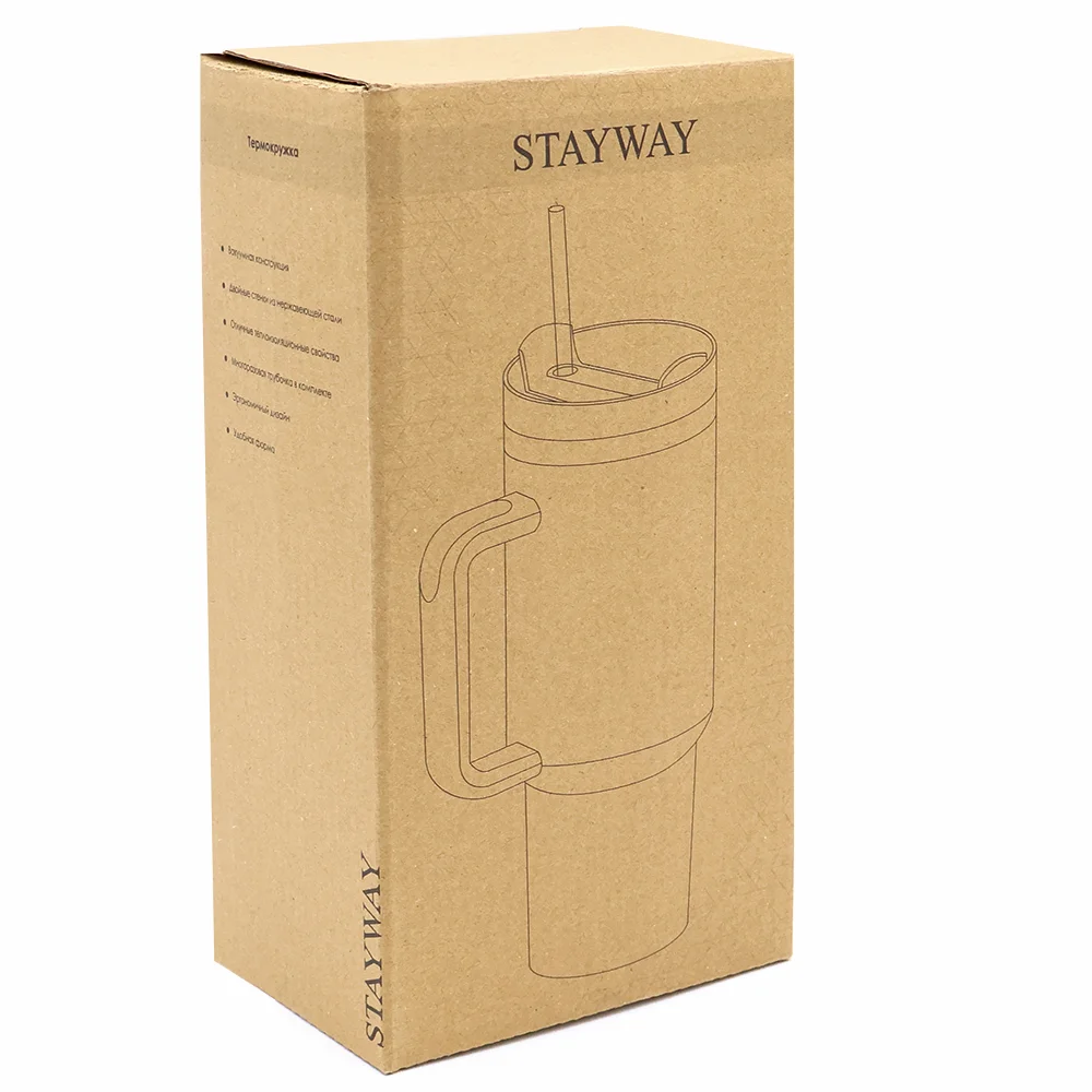 Термокружка Stayway чёрный 900 мл - фото 9