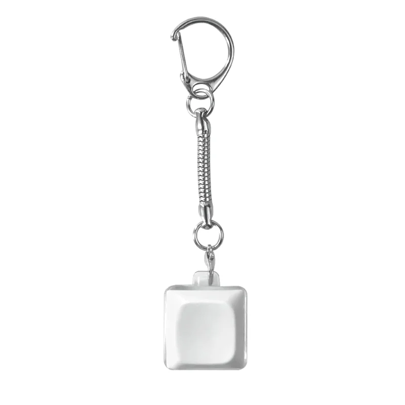 Брелок PUSH ME с LED подсветкой, Белый - фото 3