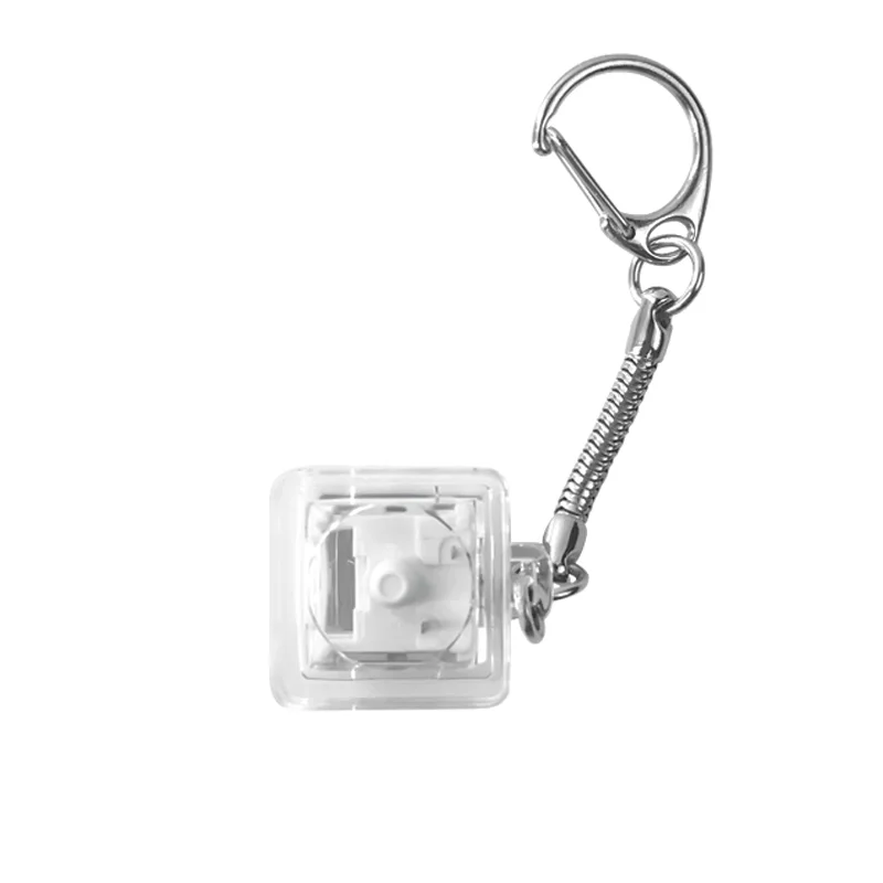 Брелок PUSH ME с LED подсветкой, Белый - фото 4