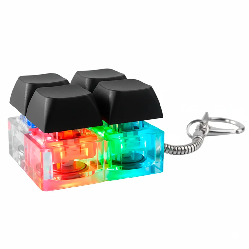 Брелок Press Anti Stress с LED подсветкой, черный - фото 2