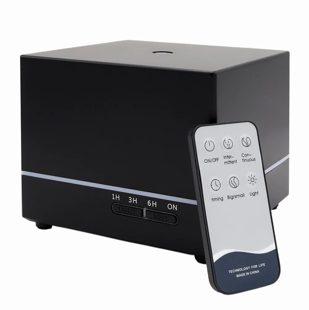 Светодиодный увлажнитель Wisdom с подсветкой гравировки, черный, 550 мл - фото 2