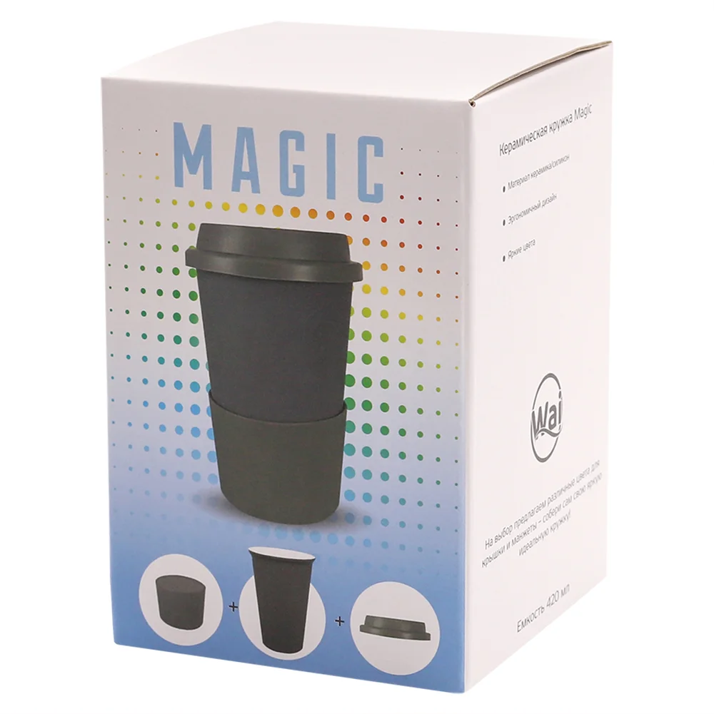 Кружка Magic To Go красный/чёрный Kрасный/чёрный 420 мл - фото 2