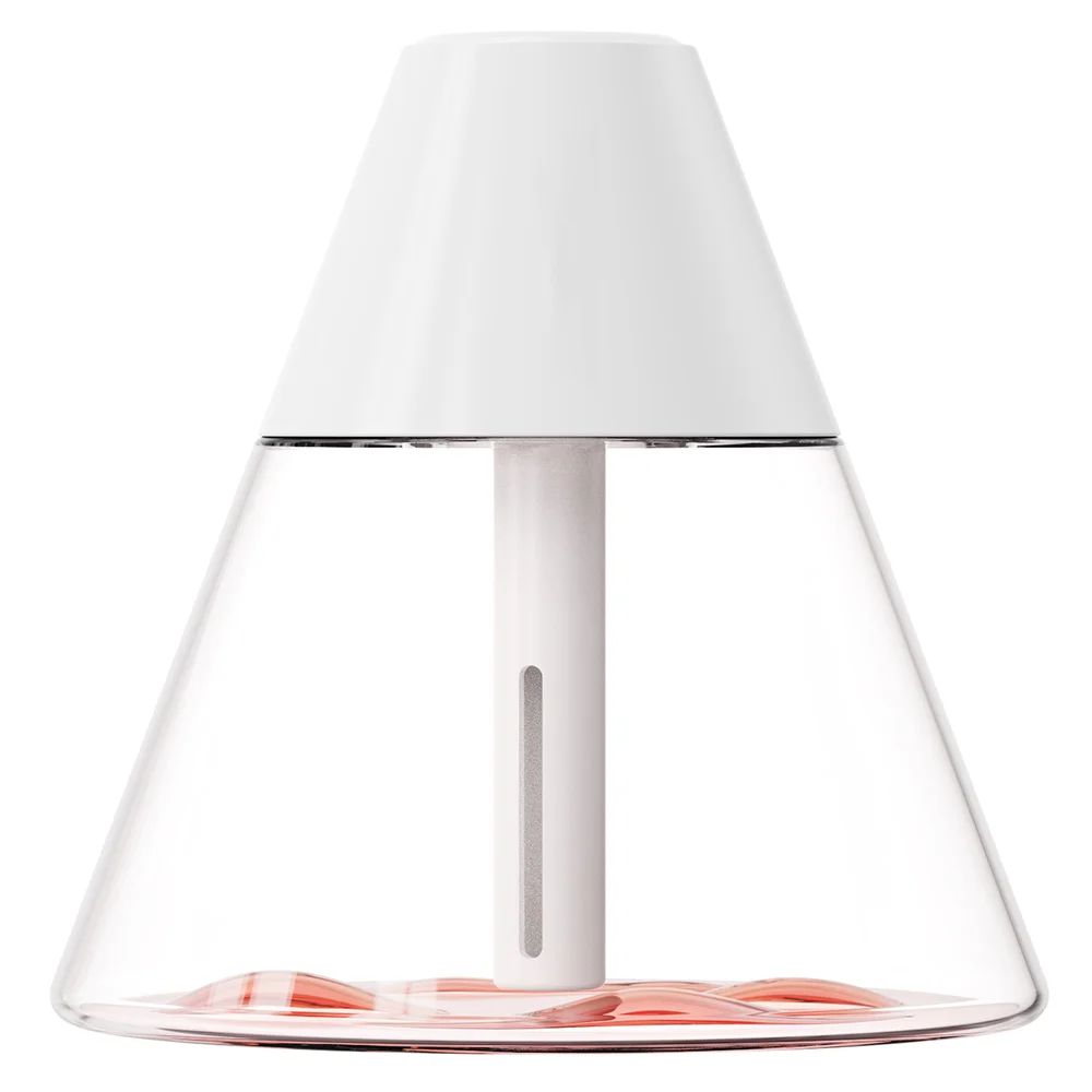 Светодиодный USB увлажнитель-аромадиффузор Cone, белый, 260 мл