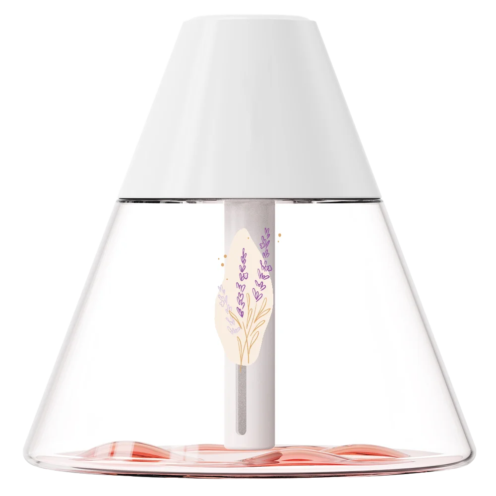 Светодиодный USB увлажнитель-аромадиффузор Cone белый 260 мл - фото 2