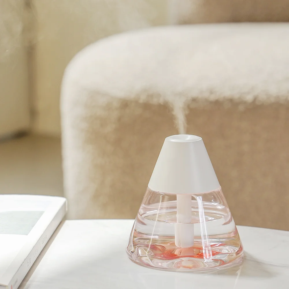 Светодиодный USB увлажнитель-аромадиффузор Cone белый 260 мл - фото 5